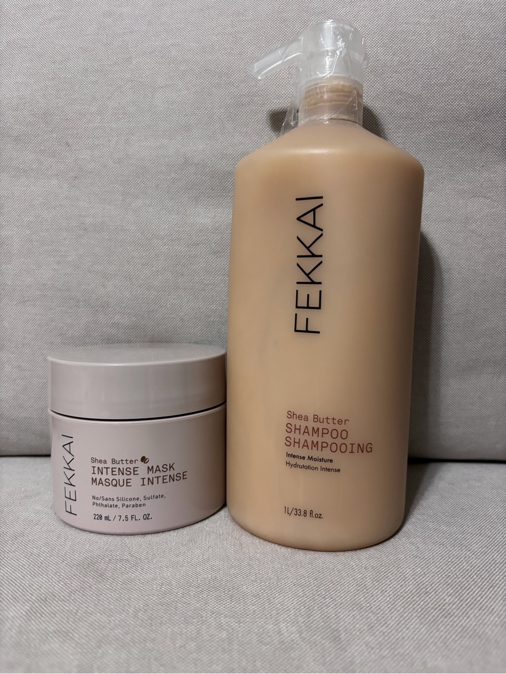 Fekkai Shea Butter Shampoo & Intense Mask Set bundle - Neutral Beige